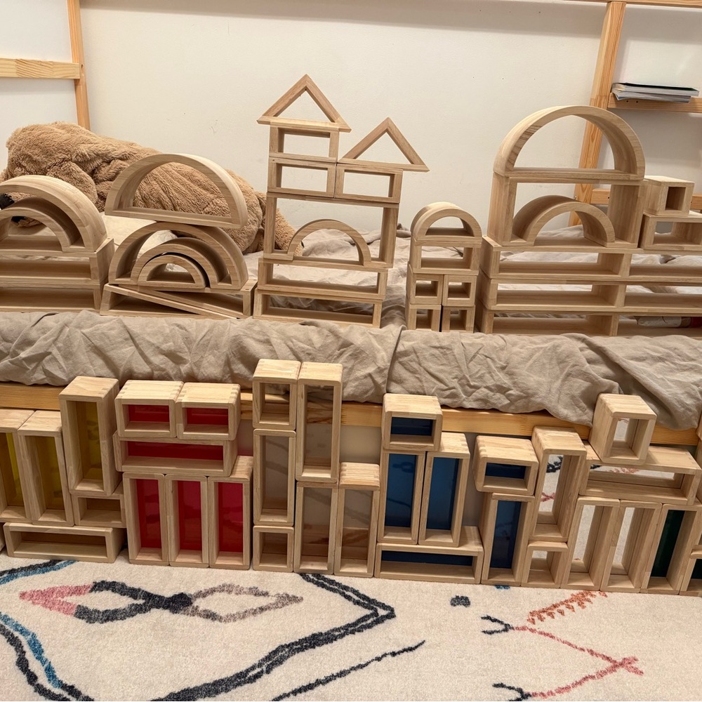 Specialty large wood blocks
